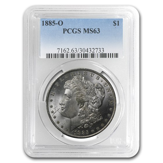 1885-O Morgan Dollar MS-63 PCGS 1885-O Morgan Dollar MS-63 PCGS